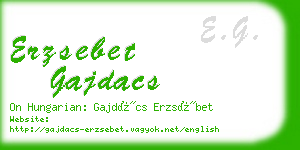 erzsebet gajdacs business card